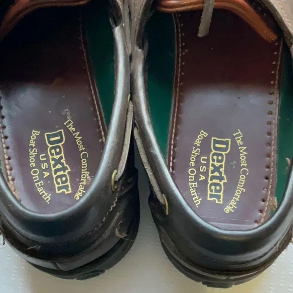 Dexter USA Size 10.5 M Men's Dark Brown Boat Shoes
